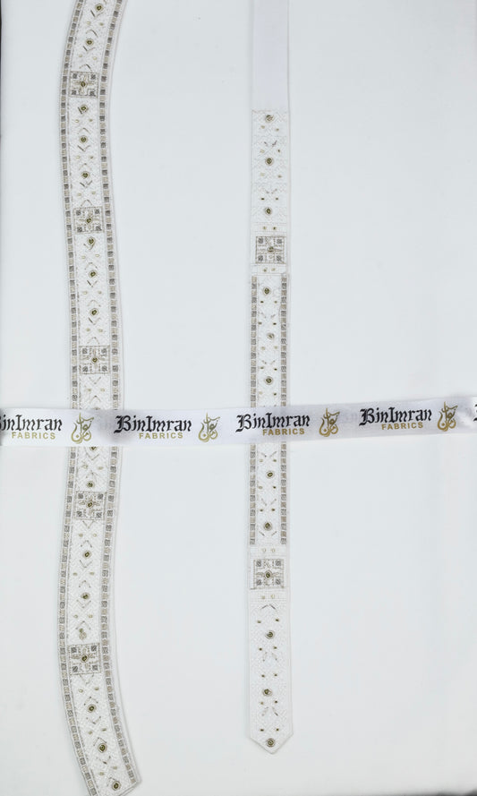 Hand-Made Embroidery (White)