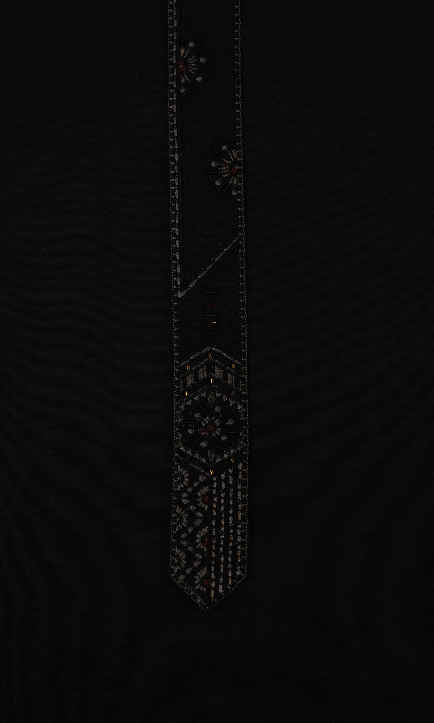 Hand-Made Embroidery (Black)