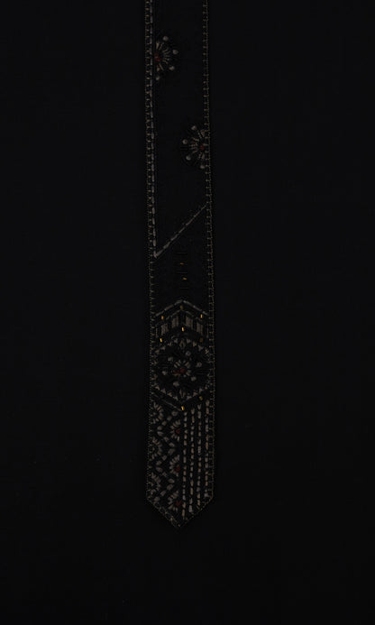Hand-Made Embroidery (Black)